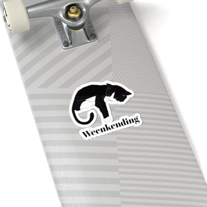 Cat Weekending sticker sleeping Cat sticker yarn lover sticker funny cat sticker relaxing cat gift cat lover gift for her bestfriend sticker