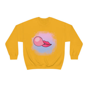 Bubble Gum kiss sweatshirt, Summer Bubblegum shirt, Birthday gift for her,Galantine travel sweatshirt,Unisex Heavy Blend Crewneck Sweatshirt