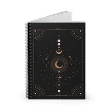 Manifest Journal, Magical Moon Notebook, Bullet journal Spiral Notebook - Ruled Line