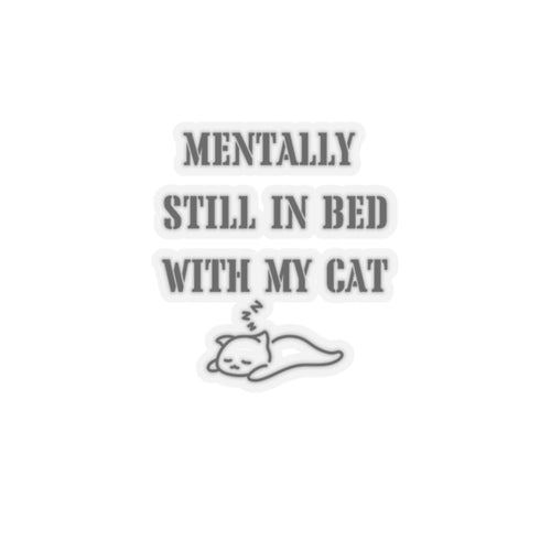 Funny sleeping cat sticker funny cat lover gift funny mom gift bestfriend gift Kiss-Cut Stickers Halloween stickers bearrainbow sticker