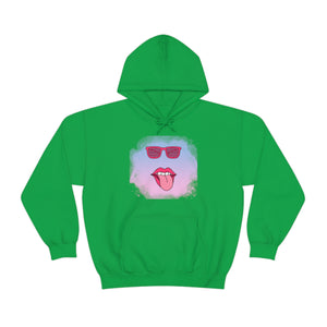 Lip Sunglasses Hoodie, Bubble Gum kiss Hoodie, Fun Summer shirt, Birthday gift for her, Galantine gift for her,best friend gift, vacation