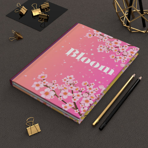 Bloom Cherry Hardcover Journal Matte, bullet journal, planner, pink notebook