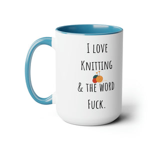 Copy of I love Knitting mug Supervisor mug Floral mug gift for her Mug funny gift for wife Coffee Mugs tea Christmas gift 15oz