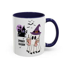 Spooky season mug Halloween Mug spooky season mug witchy ghost mug orange Haunted house mug bats Coffee Mug Christmas gift Funny bestie Mug