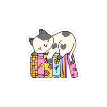 Karma is cat sticker funny cats books gift cat lover gift for her bestfriend gift Kiss-Cut Stickers Halloween stickers rainbow sticker moon