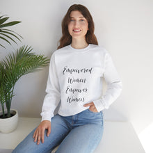 Empowered women empower women sweater knitting sweater Crochet lover sweater yarn lover gift valentines Day sweatshirt gift best friend gift for her