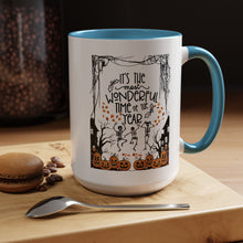 Halloween Mug spooky season mug it's the most wonderful time of the year mug fall leaves and spiders Coffee Mug Christmasgift Funny bestie