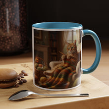 Cute Orange cat knitting mug Crochet cat coffee mug coffee yarn lover Mug Coffee Cup It's a Good Day to start fresh Mug, coworker Gift Mug for Coffee