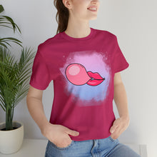 Bubble gum kiss shirt, Pink Gum Shirt, Galantine gift travel shirt, best friend trip, girls vacation trip, Unisex Jersey Short Sleeve Tee