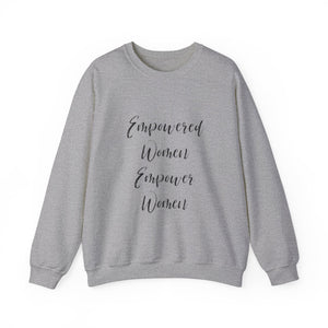 Empowered women empower women sweater knitting sweater Crochet lover sweater yarn lover gift valentines Day sweatshirt gift best friend gift for her