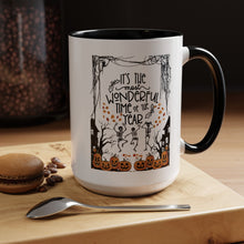 Halloween Mug spooky season mug it's the most wonderful time of the year mug fall leaves and spiders Coffee Mug Christmasgift Funny bestie