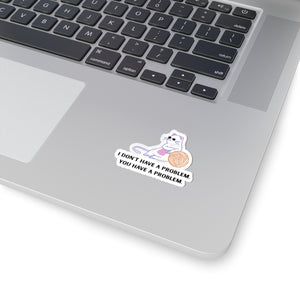 Grumpy Cat sticker yarn lover sticker funny cat stickers relaxing cat gift cat lover gift for her bestfriend gift KissCut Stickers sticker