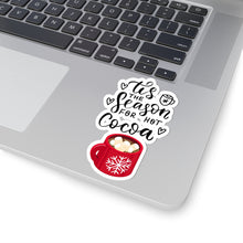Tis the season sticker hot cocoa sticker laptop cute Motivating sticker keep trying sticker loved gift for her gift for him cozy girlboss