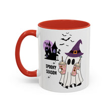 Spooky season mug Halloween Mug spooky season mug witchy ghost mug orange Haunted house mug bats Coffee Mug Christmas gift Funny bestie Mug