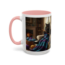 Cute Black cat knitting mug Crochet cat coffee mug coffee yarn lover Mug Coffee Cup It's a Good Day to start fresh Mug, coworker Gift Mug for Coffee