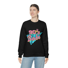 90's Babe Sweatshirt, Pink blue shirt, Unisex Heavy Blend Crewneck Sweatshirt