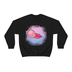 Bubble Gum kiss sweatshirt, Summer Bubblegum shirt, Birthday gift for her,Galantine travel sweatshirt,Unisex Heavy Blend Crewneck Sweatshirt