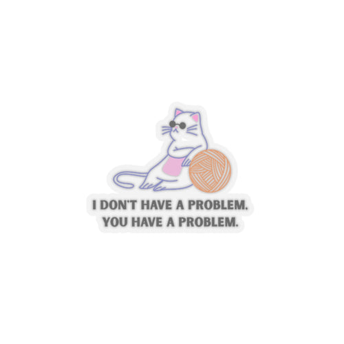 Grumpy Cat sticker yarn lover sticker funny cat stickers relaxing cat gift cat lover gift for her bestfriend gift KissCut Stickers sticker