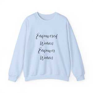 Empowered women empower women sweater knitting sweater Crochet lover sweater yarn lover gift valentines Day sweatshirt gift best friend gift for her