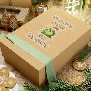Grumpy Christmas sticker grumpy sticker funny coworker gift funny here we fucking go bestfriend gift Kiss-Cut Stickers Halloween stickers