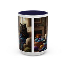 Cute Black cat knitting mug Crochet cat coffee mug coffee yarn lover Mug Coffee Cup It's a Good Day to start fresh Mug, coworker Gift Mug for Coffee