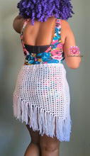 White fringe skirt Beach skirt fun festival skirt fringe skirt