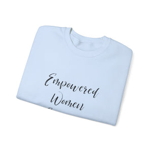 Empowered women empower women sweater knitting sweater Crochet lover sweater yarn lover gift valentines Day sweatshirt gift best friend gift for her