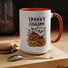 Cute Ghost Halloween Mug spooky season mug Spooky season mug of the year mug fall leaves and spiders Coffee Mug Christmas gift Funny bestie