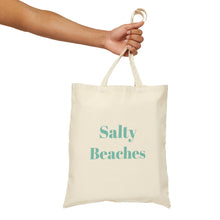 Salty Beaches tot Mint beach bag salty bag tote best friend gift Cotton Canvas Tote crochet lover gift birthday gift for her gift for him
