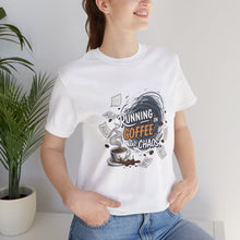 Running on coffee and Chaos shirt funny storm shirt coffee lover gift Chaos manager shirt spooky Halloween lover shirt funny bestfriend gift