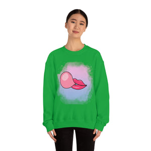 Bubble Gum kiss sweatshirt, Summer Bubblegum shirt, Birthday gift for her,Galantine travel sweatshirt,Unisex Heavy Blend Crewneck Sweatshirt