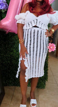 White Crochet set, Two piece crochet set cotton yarn