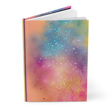 Among the stars notebook Rainbow  Neon Pink Hardcover Journal Matte, bullet journal, planner, pink notebook, best friend gift
