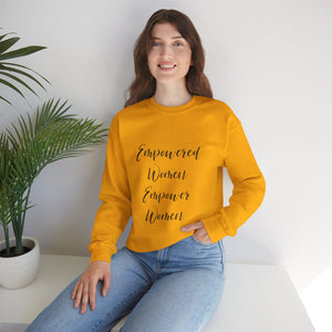 Empowered women empower women sweater knitting sweater Crochet lover sweater yarn lover gift valentines Day sweatshirt gift best friend gift for her