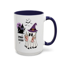 Spooky season mug Halloween Mug spooky season mug witchy ghost mug orange Haunted house mug bats Coffee Mug Christmas gift Funny bestie Mug