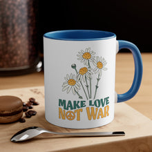 Make love not war mug Crochet lover gift yarn lover gift knitting gift coffee lover gift tea gift for her gift for him Coffee Mug 11oz