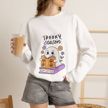 Halloween Season sweater Spooky season fall ghost sweater book lover gift birthday gift Halloween Sweatshirt   best friend gift Unisex