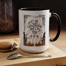 Halloween Mug spooky season mug it's the most wonderful time of the year mug fall leaves and spiders Coffee Mug Christmasgift Funny bestie