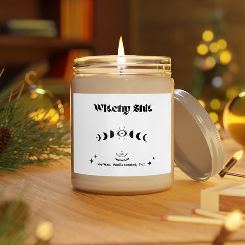Witchy Shit candle,best friend gift,Vanilla scented candle,hand-poured candle,Christmas gift,Scented Candles, 9oz