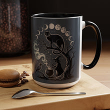 Halloween witchy mug Mystical moon phases mug Witchy vibes gift magical hands Magic lover Mug Cat Gift for coffee mug Cat mom Christmas