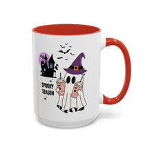 Spooky season mug Halloween Mug spooky season mug witchy ghost mug orange Haunted house mug bats Coffee Mug Christmas gift Funny bestie Mug
