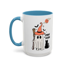 Spooky season mug Halloween Mug spooky season mug witchy ghost mug orange moon mug bats Coffee Mug Christmas gift Funny bestie Mug broom mug