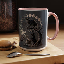Halloween witchy mug Mystical moon phases mug Witchy vibes gift magical hands Magic lover Mug Cat Gift for coffee mug Cat mom Christmas