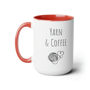 Yarn and coffee mug creative maker gift yarn ball mug funny crochet coffee mug gift for her funny gift for wife Coffee Mug tea Christmasgift