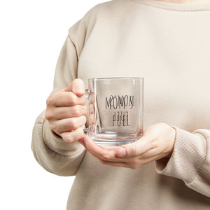 Mom's Fuel Glass Mug, 10oz - Funny Mother's Day Gift, Coffee Cup for Mom, Sarcastic Tea Mug, Birthday Present for Her, Unique Kitchen Decor