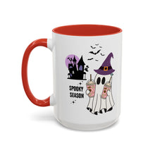 Spooky season mug Halloween Mug spooky season mug witchy ghost mug orange Haunted house mug bats Coffee Mug Christmas gift Funny bestie Mug