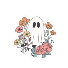 Ghost sticker flower ghost sticker autumn vibes sticker Halloween stickers gift for her vday gift for him girlboss gift Ceo gift for him