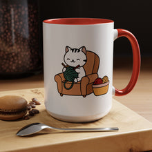 Cute cat knitting mug coffee mug crochet coffee yarn lover Mug Coffee Cup It's a Good Day to start fresh Mug, coworker Gift Mug for Coffee