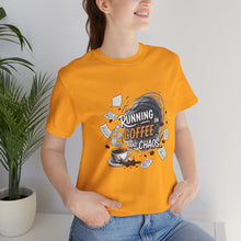 Running on coffee and Chaos shirt funny storm shirt coffee lover gift Chaos manager shirt spooky Halloween lover shirt funny bestfriend gift