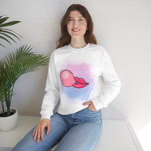 Bubble Gum kiss sweatshirt, Summer Bubblegum shirt, Birthday gift for her,Galantine travel sweatshirt,Unisex Heavy Blend Crewneck Sweatshirt